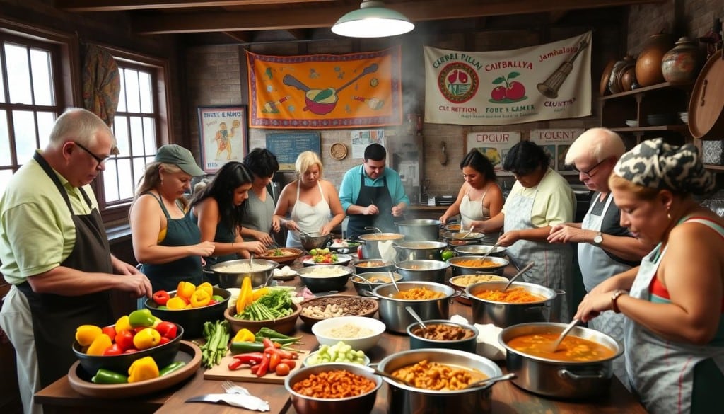 Cajun cooking classes and local culture events