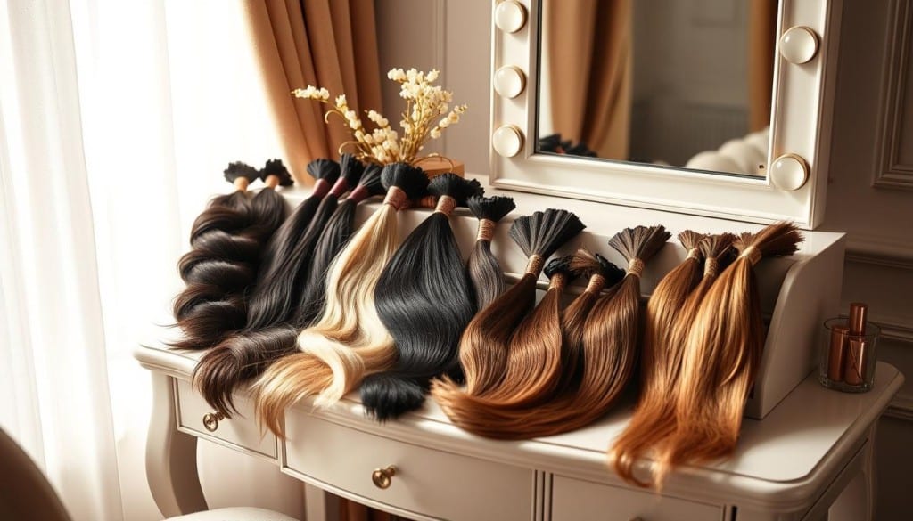 Choosing hair extensions