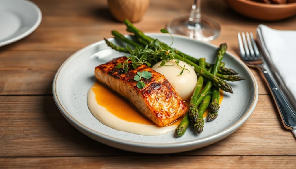 Contemporary European dishes