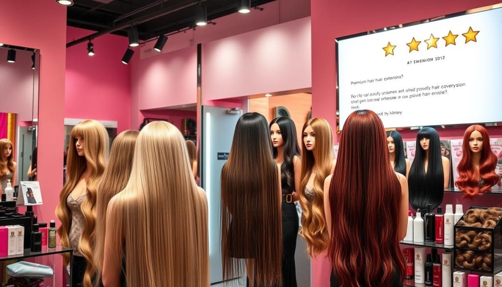 Customer reviews for reliable hair extension services
