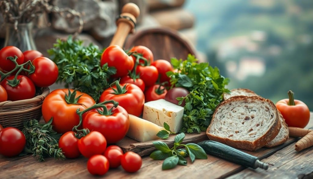 Local ingredients and regional European dishes