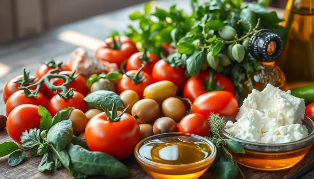 Local ingredients in Mediterranean food