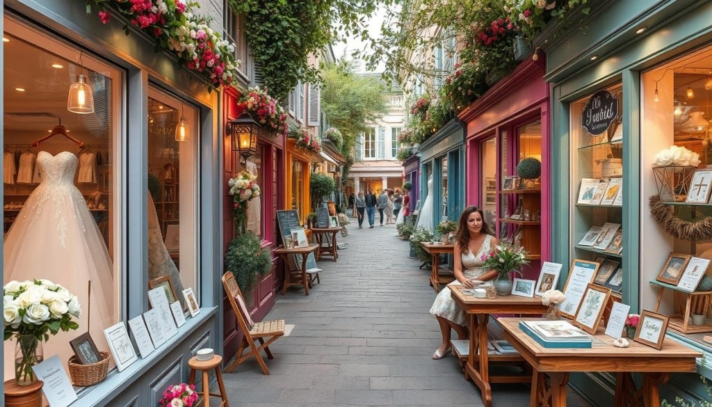 Local vendors for wedding shopping