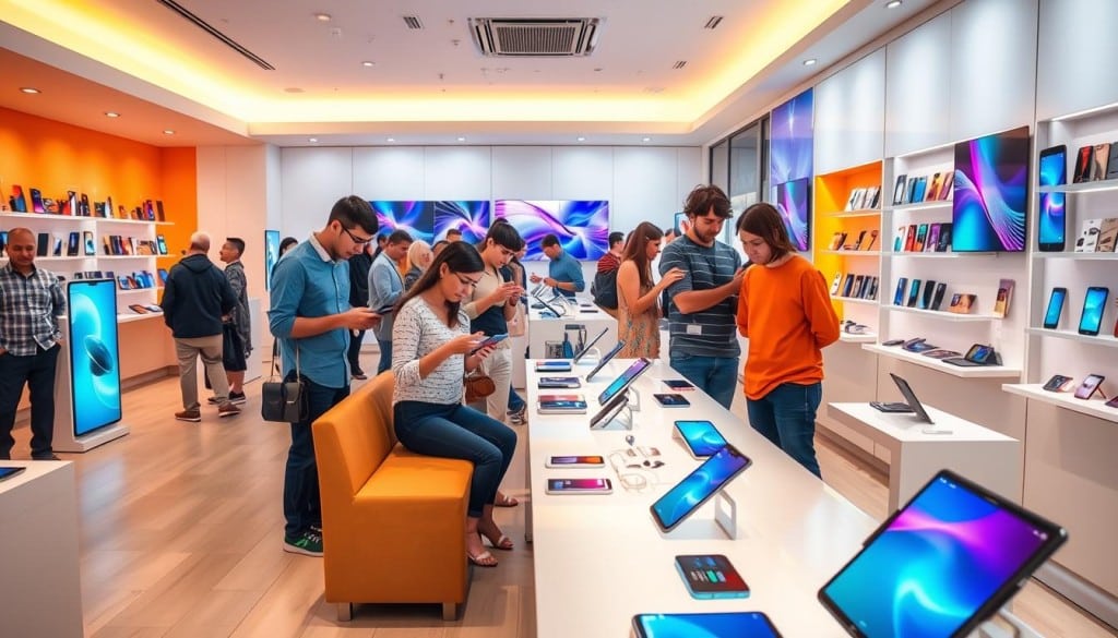 Localz mobile device store connection