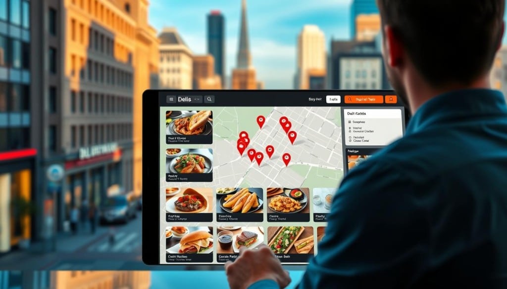 Localz platform user experience booking delis