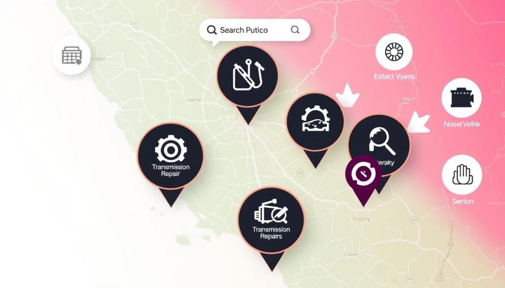 Localz transmission repair search process