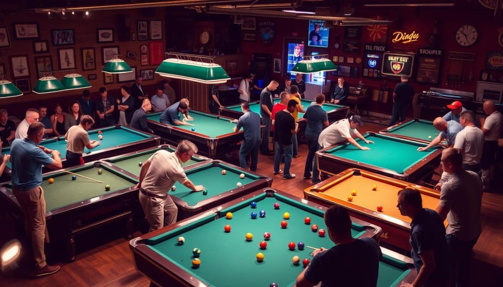 Networking in billiards
