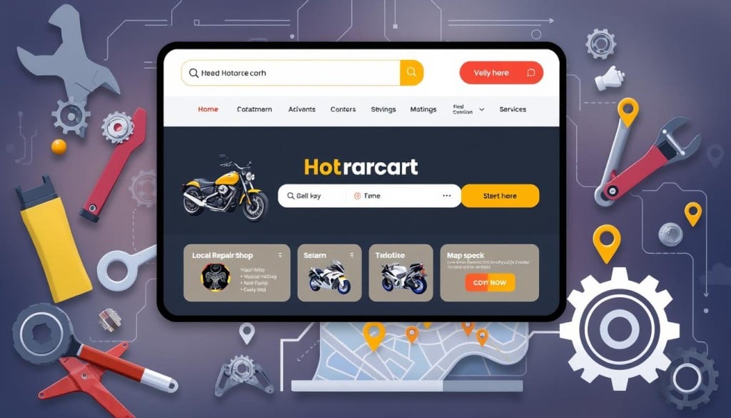 Online motorcycle repair directory