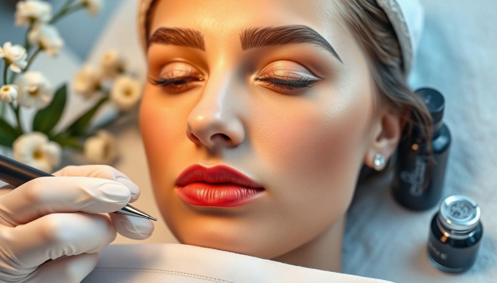 Popular permanent makeup services including eyebrow microblading, lip blushing and eyeliner tattooing