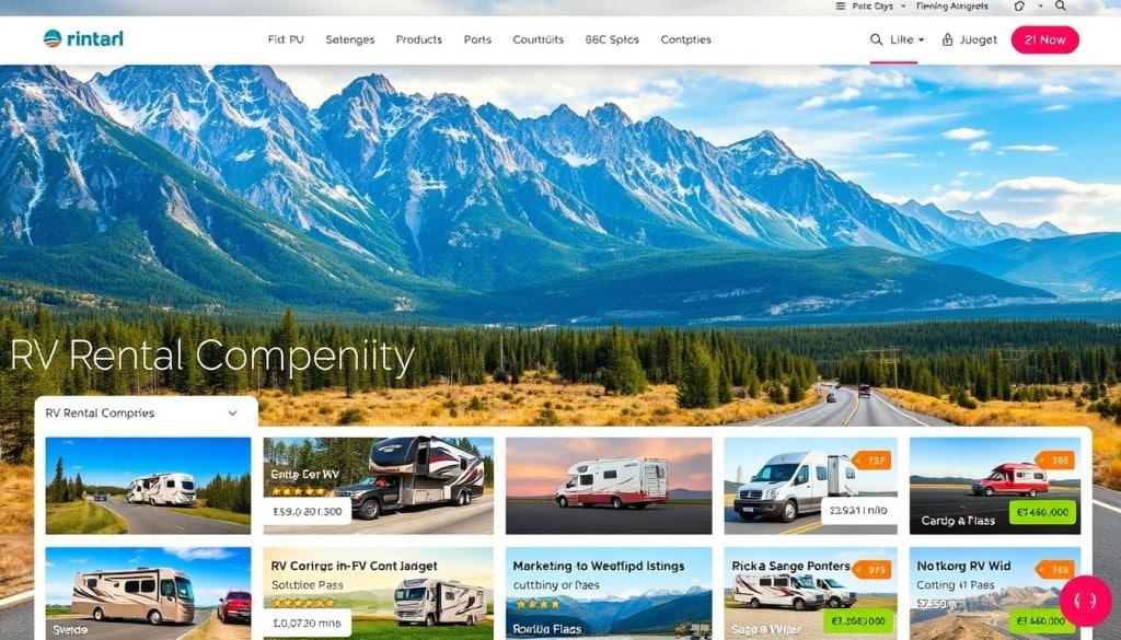 RV rental company listings on Localz