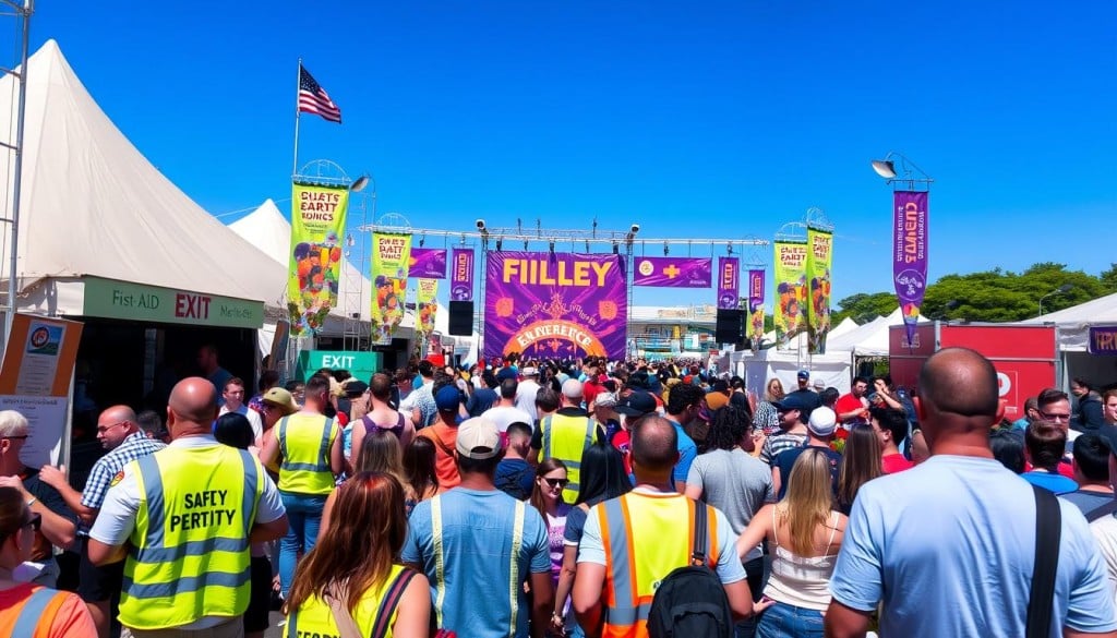 Safety at gatherings in festivals