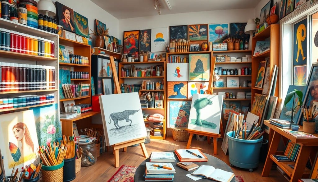 art shop visit