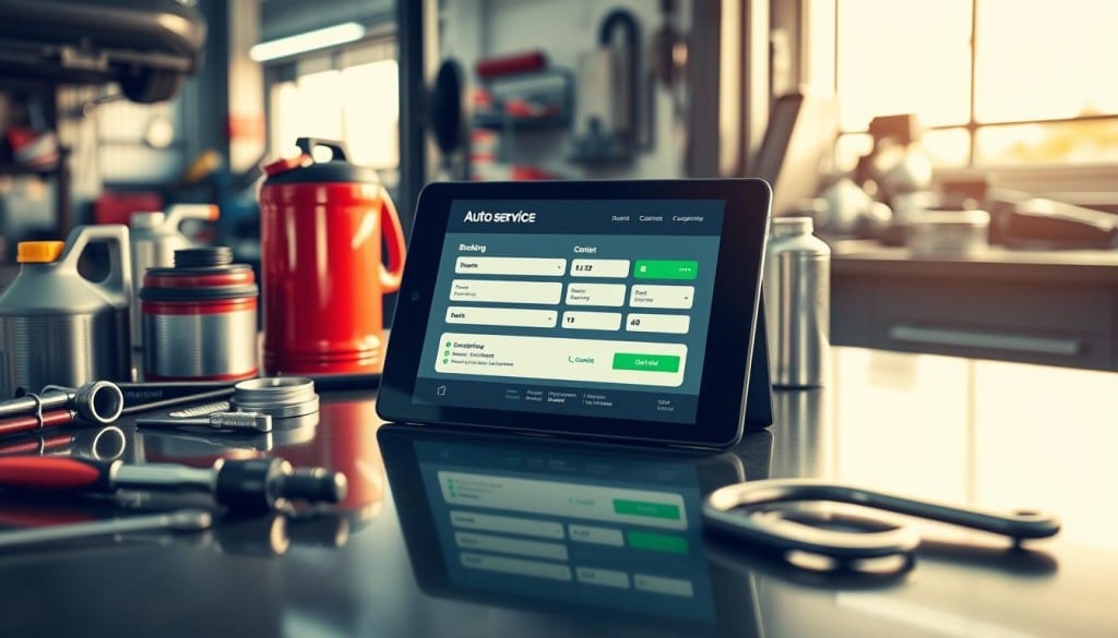 booking process for auto services