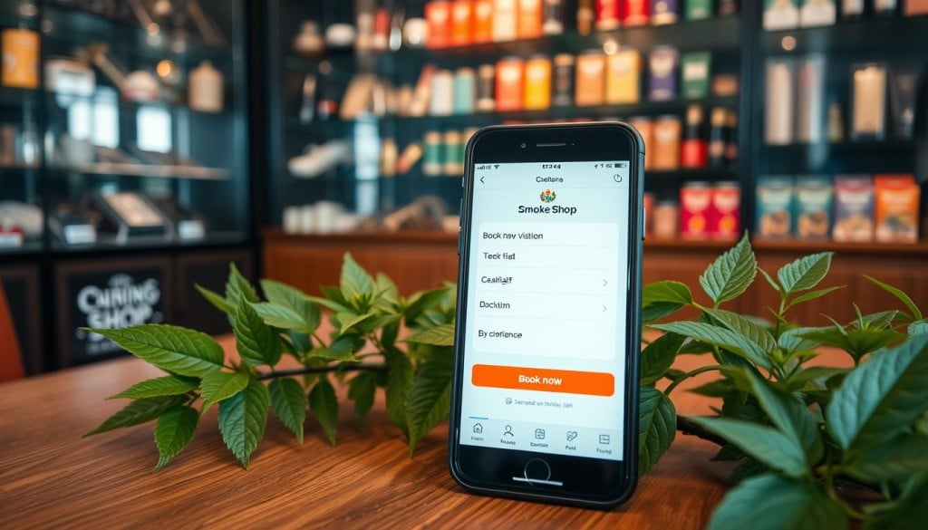 booking smoke shop visit