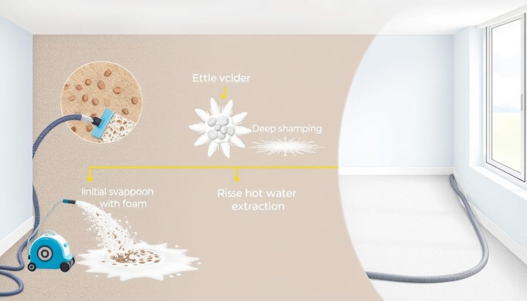 carpet cleaning process