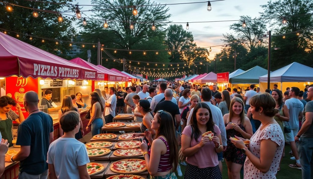 community engagement through pizza events