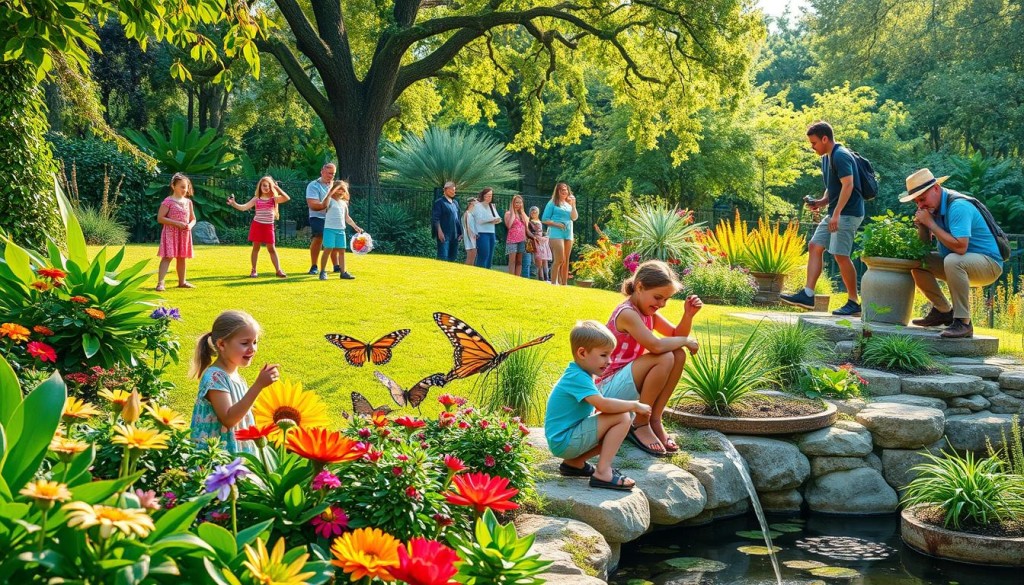 family-friendly activities in botanical gardens