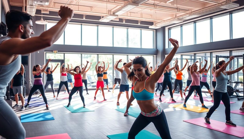 group workouts availability in gyms