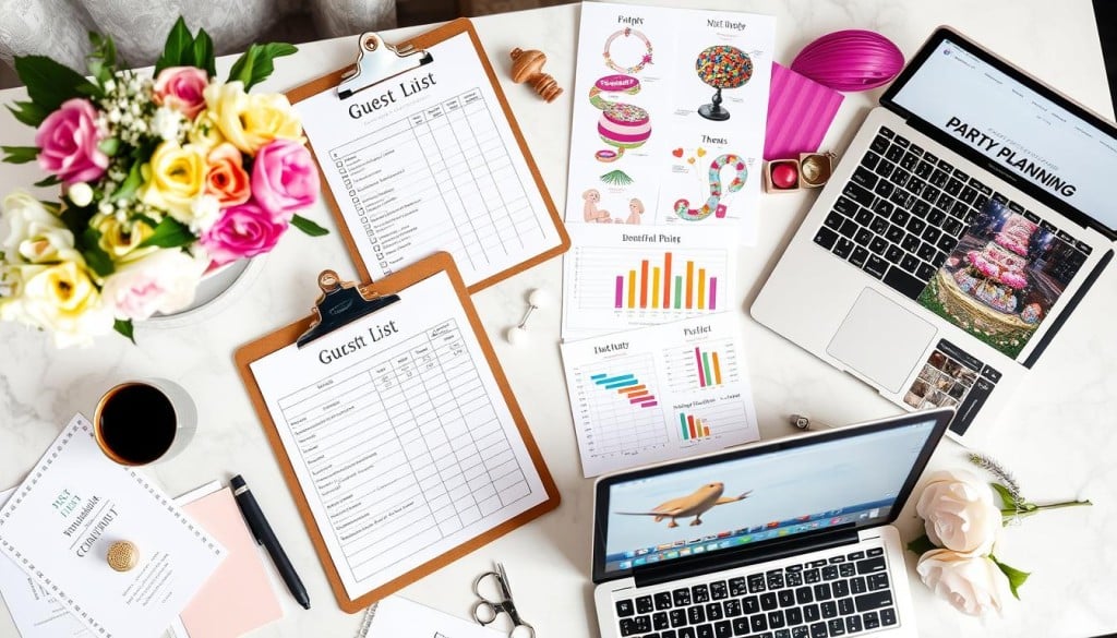hosting an event guest list budget planning choosing a theme