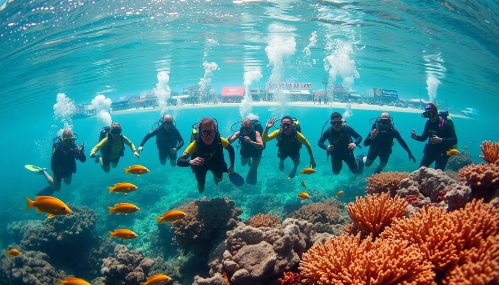local businesses and diving community