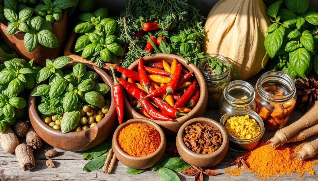 local herbs and spices
