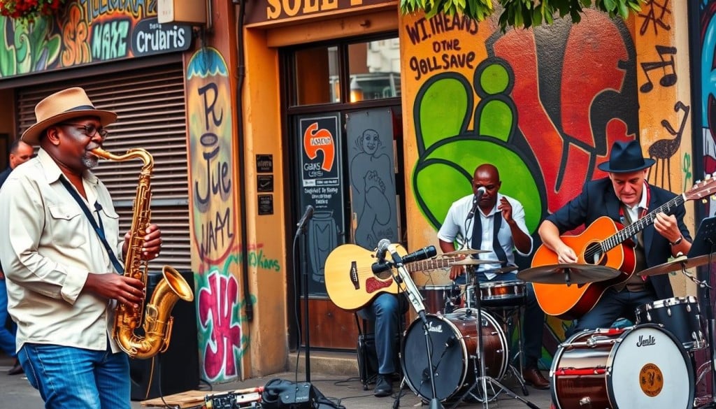 local talent and musicians in the jazz and blues scene