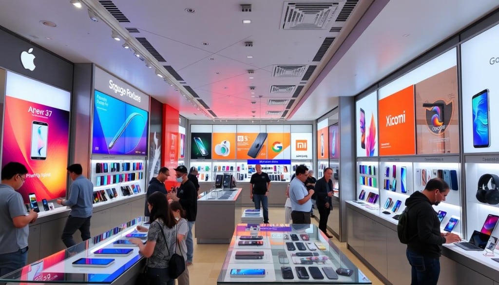 mobile phone brands available at leading smartphone shop