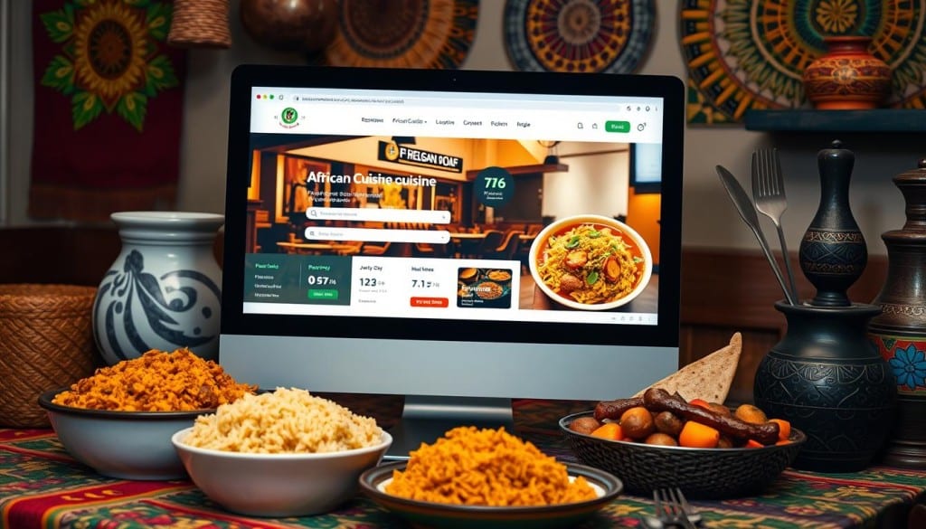 online reservations for African cuisine