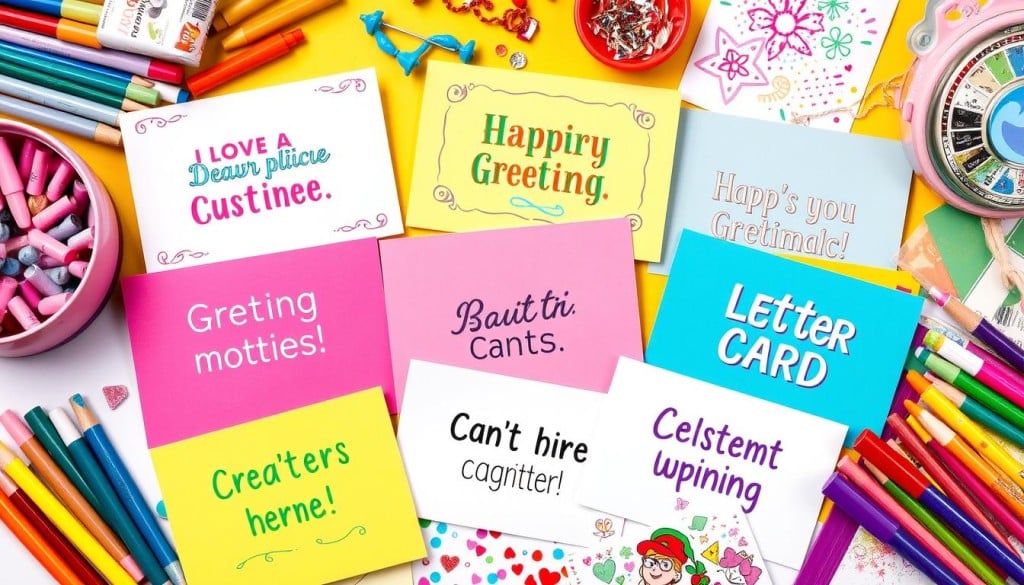 personalization options for card selection