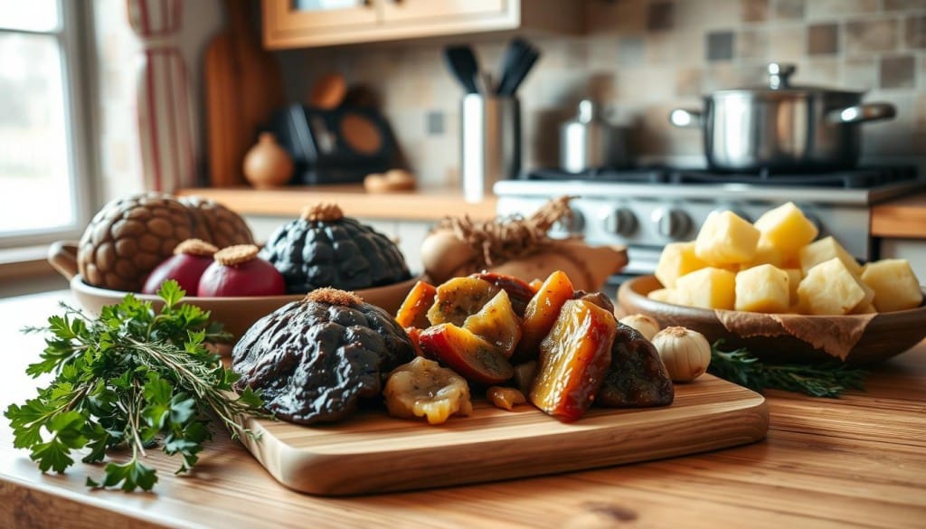 preparing Scottish food
