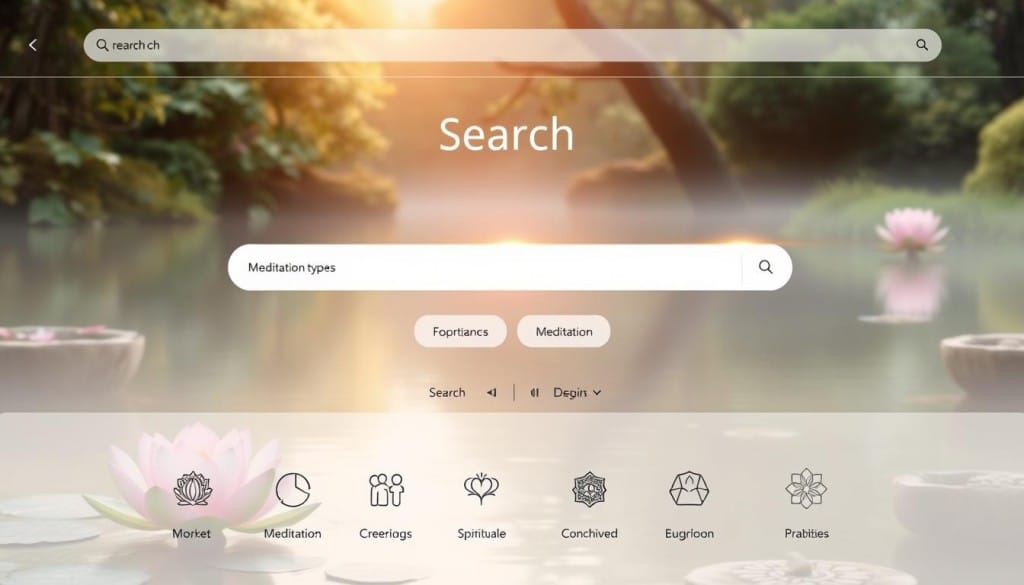 search functionality for spiritual centers