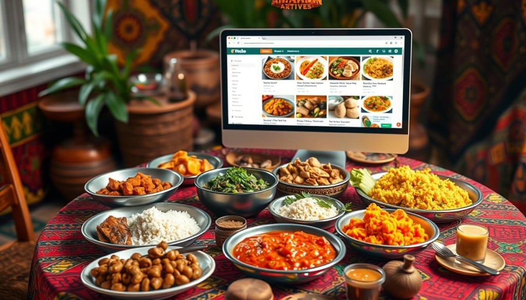 search process for African food
