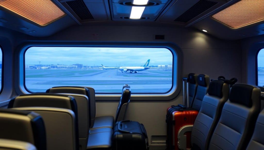 smooth airport shuttle ride