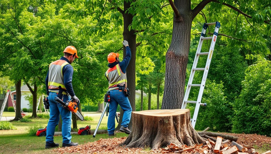 tree trimming and stump grinding services
