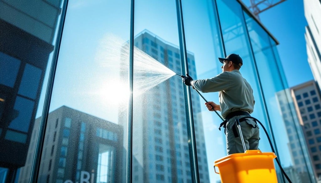 window washing process