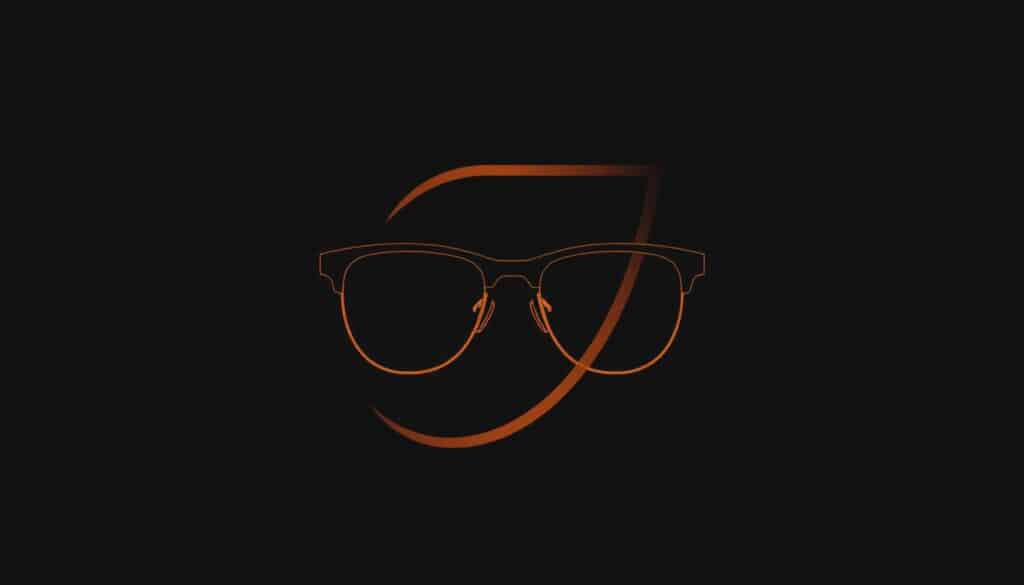 A modern, minimalist logo for an innovative eyewear business, LocalZ. Centered on a sleek, minimalist frame shape in a deep, warm color palette, surrounded by a stylized, looping "Z" motif that suggests a sense of movement and progress. The frame is rendered with attention to detail, capturing the high-quality craftsmanship and premium materials. The overall composition exudes a sophisticated, forward-thinking aesthetic, conveying the brand's commitment to redefining the eyewear industry.